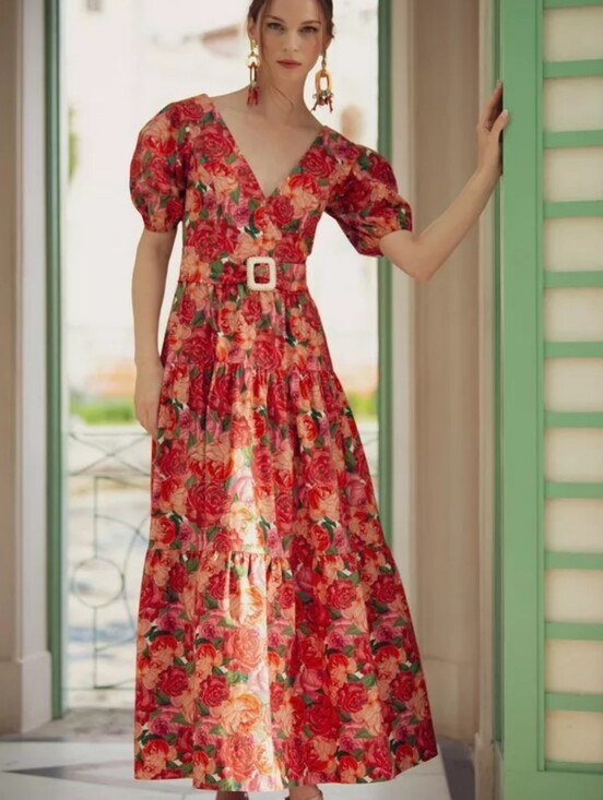 Sachin + Babi Dresses & Skirts - FINAL PRICE NWT Sachin and Babi Carina Belted Floral Midi Dress NO MORE DISCOUNT